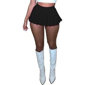 FEOYA Pleated Mini Skirts for Women High Waist Y2K Skirt Short Tennis Skirt A Line Skater Skirt