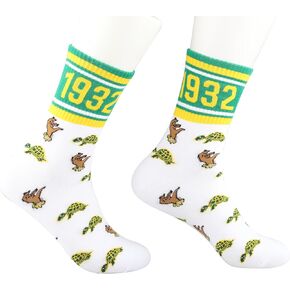 Turtle Socks Green And Yellow Socks Black Nurse Sorority Gift Chi Eta P Inspired Gift