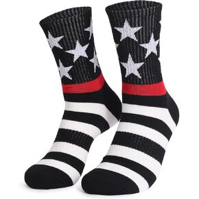 USA American Flag Socks Patriotic Crew Sock for Men Striped Stars Sock Gift in Kuwait