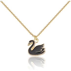 KeeperOTLC Merch Swan Necklace Bookish Jewelry Gift For Book Lover Swan Earring