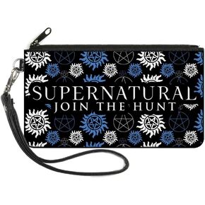 Buckle-Down womens Buckle-down Zip Supernatural Small Wallet, Supernatural, 6.5 x 3.5 US