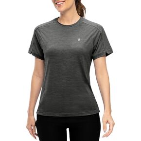 Rdruko Women's Short Sleeve Workout Shirts Dry Fit UPF 50+ Moisture Wicking Athletic Running Sun T-Shirts