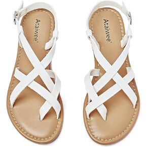 صنادل مسطحة للسيدات من Ataiwee - صنادل مسطحة مريحة كاجوال للربيع والصيف. in Kuwait