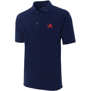FANNOO Men's Polo Shirts Embroidery Short Sleeve Regular-Fit Advantage Performance Shirts Black