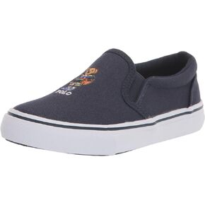 POLO RALPH LAUREN Men's Keatonsliponbear NVY CVS/Bball Sneaker