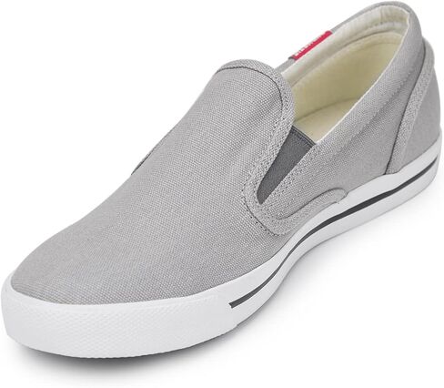 حذاء Burnetie الرجالي من القماش الكتاني ذو الرقبة المنخفضة والكلاسيكية مع نعل داخلي ناعم للمشي سهل الارتداء in Kuwait