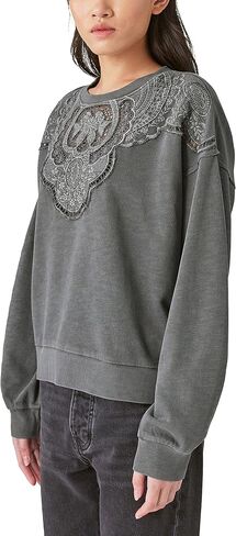 Lucky Brand Women's Schiffley Cutwork Pullover Shirt in Saudi Arabia