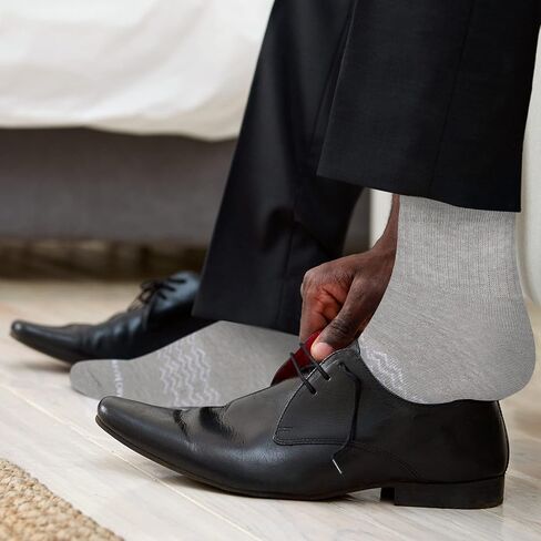 جوارب مارينو للكاحل للرجال - جوارب رياضية للرجال باللونين الأسود والأبيض - حزمة متعددة للتحكم في الرطوبة in Kuwait