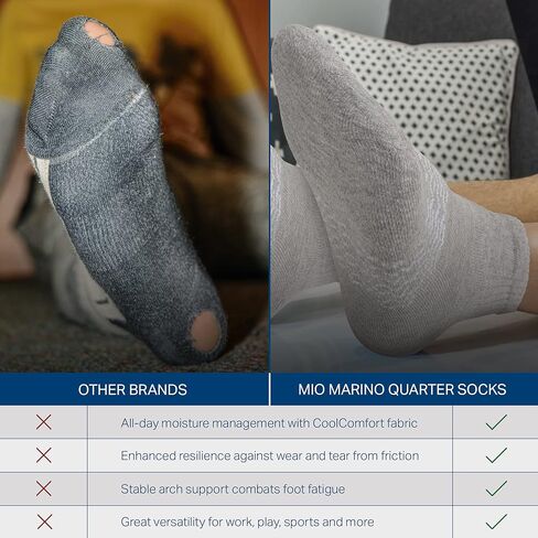 جوارب مارينو للكاحل للرجال - جوارب رياضية للرجال باللونين الأسود والأبيض - حزمة متعددة للتحكم في الرطوبة in Kuwait