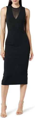 The Drop Women's Joce Mesh V-Neck Midi Dress in Saudi Arabia