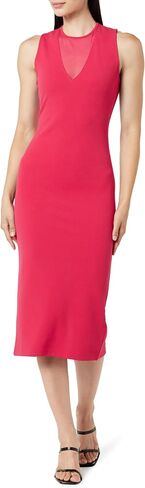 The Drop Women's Joce Mesh V-Neck Midi Dress in Saudi Arabia