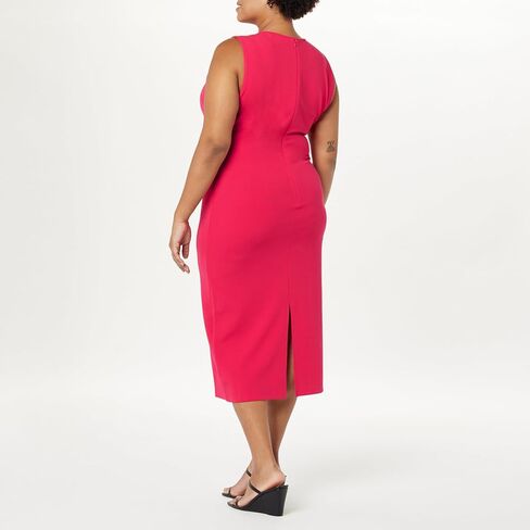 The Drop Women's Joce Mesh V-Neck Midi Dress in Saudi Arabia