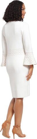London Times Women's Knit Lurex Shine Dressy Occasion Event Sweater Dress in Saudi Arabia