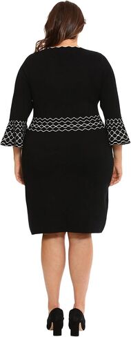 London Times Women's Knit Lurex Shine Dressy Occasion Event Sweater Dress in Saudi Arabia