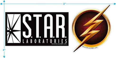 Popfunk Classic Flash Star Labs Superhero S.T.A.R. Laboratories T Shirt in Saudi Arabia