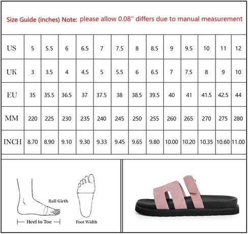 Modatope Womens Flat Sandals Pink H Sandals Summer Slide Sandals for Women Size 8 in Saudi Arabia