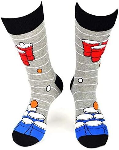 Forest & Twelfth Men’s Crew Cut Socks, Games & Gambling Themes, Fun and Unique Graphic Socks, One Size Fits Most in Saudi Arabia