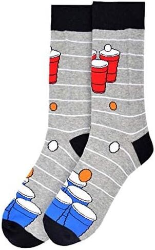 Forest & Twelfth Men’s Crew Cut Socks, Games & Gambling Themes, Fun and Unique Graphic Socks, One Size Fits Most in Saudi Arabia