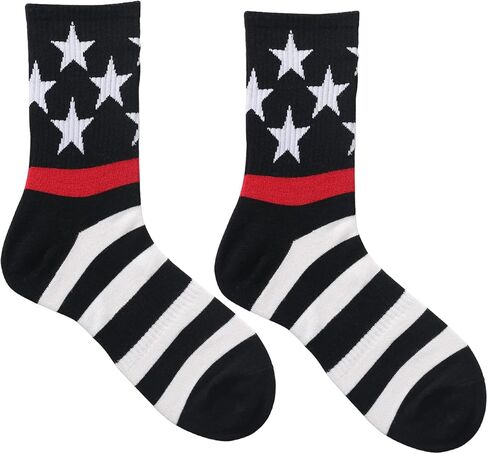 USA American Flag Socks Patriotic Crew Sock for Men Striped Stars Sock Gift in Kuwait