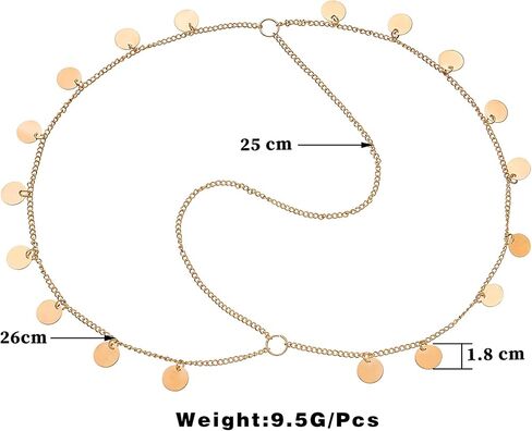 NAISKA Gold Head Chain Sequins Headpiece Wedding Sequin Headbands Chain Boho Layered Forehead Head Chain Bride Headpiece Festival Halloween Costume Prom Hair Jewelry Accessories for Women and Girls in Kuwait