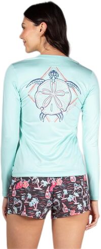 Salt Life Women's Turtle Diamond Long Sleeve Performance Tee in Saudi Arabia