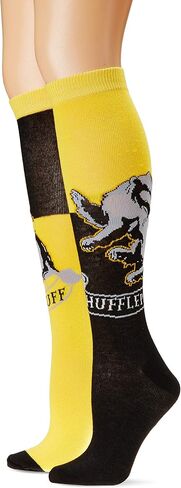 Harry Potter Hufflepuff House Knee High Socks, Multi, Shoe Size 4-10 in Saudi Arabia