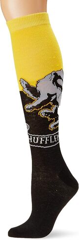 Harry Potter Hufflepuff House Knee High Socks, Multi, Shoe Size 4-10 in Saudi Arabia