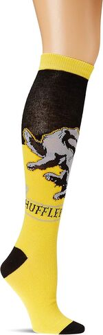 Harry Potter Hufflepuff House Knee High Socks, Multi, Shoe Size 4-10 in Saudi Arabia