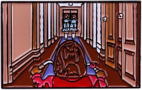 Danny Twins Grady Sisters Come Play With Us The Shining Horror Movie 1.2" Enamel Pin Badge in Saudi Arabia