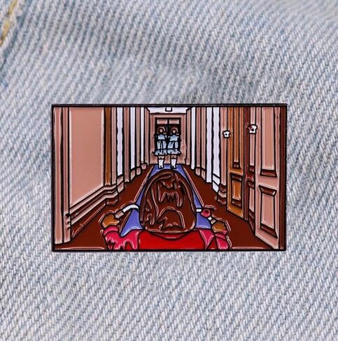 Danny Twins Grady Sisters Come Play With Us The Shining Horror Movie 1.2" Enamel Pin Badge in Saudi Arabia
