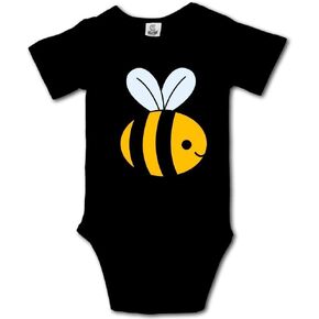 Cute Little Bumblebee Boutique Baby Bodysuit Onesie Short Sleeve Black