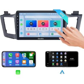 Dasaita G12 Car Stereo for Toyota RAV4 2012-2017 with Wireless Carplay & Android Auto, 4G LTE, 10.2" Head Unit, GPS, Radio, Bluetooth, WiFi, 6G RAM 64G ROM, Android 12
