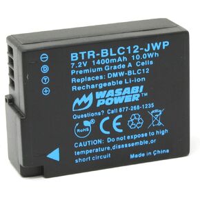 Wasabi Power Battery for Leica BP-DC12 and Leica V-Lux 4, V-Lux, Typ 114, Leica Q, Q-P