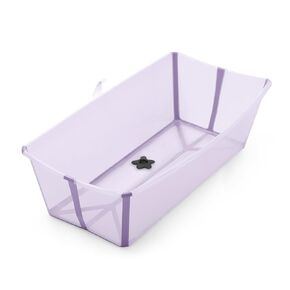 Stokke Flexi Bath X-Large, Lavender - Spacious Foldable Baby Bathtub - Lightweight & Easy to Store - Convenient to Use at Home or Traveling - Best for Ages 0-6