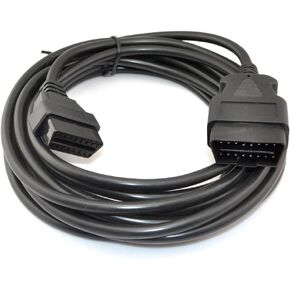 iKKEGOL 16.4 قدم / 5 متر obd 2 obd ii 16 دبوس سيارة مابل إلى أنثى تمديد كابل التشخيص موسع (16.4ft/5m)
