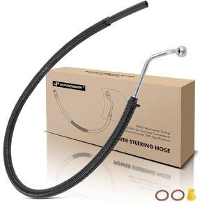 A-Premium Power Steering Hose Return Hose Line Assembly Compatible with Audi A8 Quattro 2004-2010 V8 4.2L Gas Gear To Cooler