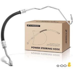 A-Premium Power Steering Hose Pressure Hose Line Assembly Compatible with Ford E-150, E-150 Club Wagon/Econoline/Econoline Club Wagon, E-250, E-350 Super Duty, E-450 Econoline Super Duty, Pump To Rack