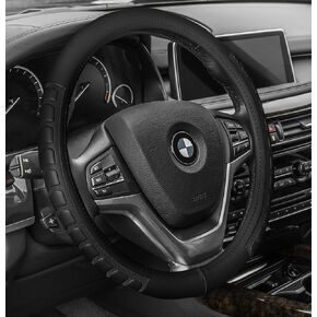 FH Group FH2006BEIGE Universal Fit Microfiber Embossed Leather Beige Steering Wheel Cover fits most Cars, SUVs, and Trucks
