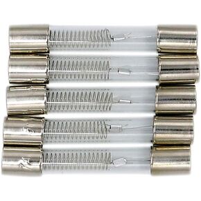 Bobii 5Qty. Microwave Oven Cartridge Fuse High Voltage 5kV 650mA(0.65A)6 x 40mm 6 * 40mm / 0.24"" x 1.6"" (D*L)