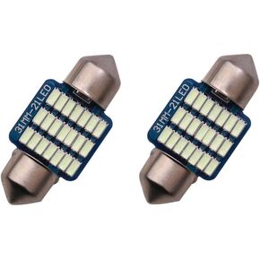 1797 LED Dome Light 41mm 42mm 211-2 569 578 Bulb Warm White 5000K 3014 SMD for Cars Map License Plate Trunk Interior Lights Lamp Replacement Festoon super Bright 12V 3W 1.65in 2 Pack