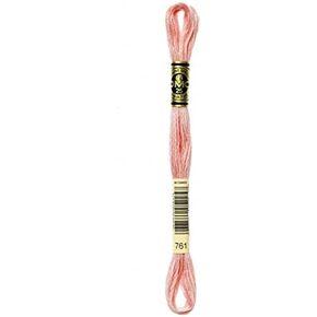 DMC Stranded Cotton Embroidery Thread 761 - per skein