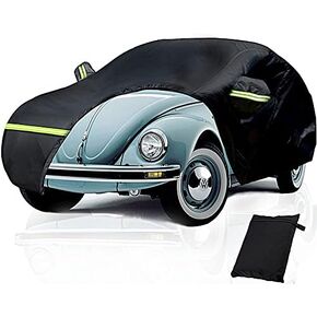 غطاء سيارة، غطاء سيارة مقاوم للماء، فولكس فاجن سيدان 1960-1980 2 باب، 600D طلاء فضي مقاوم للماء للغاية، مع سحاب أبواب مزدوجة in Kuwait