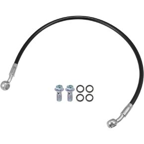 X AUTOHAUX Brake Hose Motorcycle Hydraulic Brake Line Oil Hose Pipe Fitting for ATV Motorcycle Motocross Racing Bike 50cm Black 1 Set