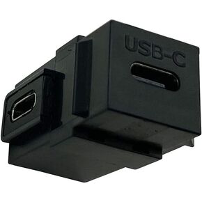 USB C Keystone Jack Adapter,Dafensoy USB C Upgrade 90 Degree Jack USB 3.1 Type-C Female to Female Insert Snap-in Connector Adapter,Suitable for Wall Socket Panels