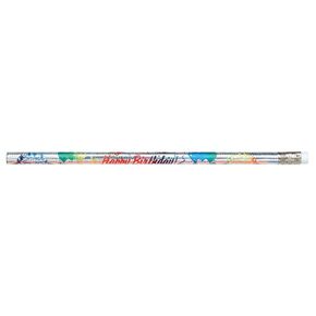 Moon Products Award Pencils - Pack of 12 - Happy Birthday from your Teacher - 7500B , Silver