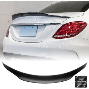 AeroBon Real Carbon Fiber Trunk Trunk متوافق مع 2015-2021 Mercedes C Class W205 Sedan (A Style)