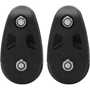 Acouto Kayak Pulley Kit 2pcs Nylon Kayak Slide Rail Anchor Trolley Pulley Block Sheave for Ship Yacht Canoe Boat Marine