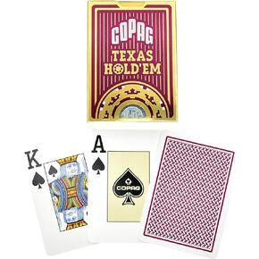 Copag Poker Size Jumbo Index Texas Hold'em Playing Cards Single Deck (Black)