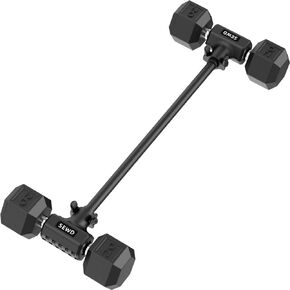 Dumbbell Converter by SEWD – Turn Dumbbells into Barbell Set – Adjustable Weights & Up to 220LB Capacity Barbell for Home Gym Full Body Workouts.