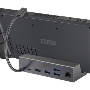 Docking Station for Steam Deck, 6-in-1 USB C Dock with 4K@60Hz HDMI, Gigabit Ethernet, PD 100W Charging, 3X USB 3.0